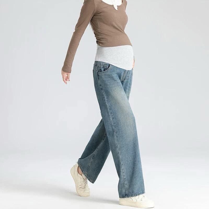 Quần Jean Bầu Form Suông Siêu Tốn Dáng - 5