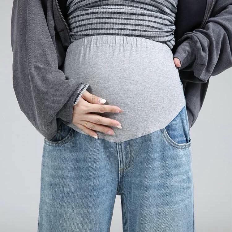 Quần Jean Bầu Form Suông Siêu Tốn Dáng - 7